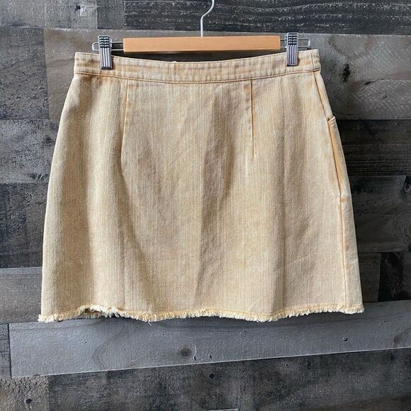 NWT Sadie & sage frayed hem denim skirt M - Picture 3 of 4